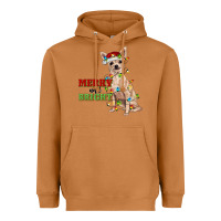 Meerkat merry and bright chihuahua Heavyweight Hoodie - RanaPortraitStore