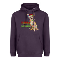 Plum merry and bright chihuahua Heavyweight Hoodie - RanaPortraitStore