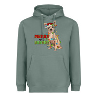 Sage merry and bright chihuahua Heavyweight Hoodie - RanaPortraitStore