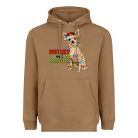 Merry And Bright Chihuahua Heavyweight Hoodie | Teevron