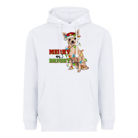 White merry and bright chihuahua Heavyweight Hoodie - RanaPortraitStore
