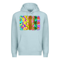Blue Mist summer brushstroke Premium Hoodie - Jasminsmagicworld