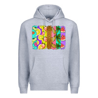 Heather Grey summer brushstroke Premium Hoodie - Jasminsmagicworld