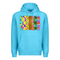 Ocean Blue summer brushstroke Premium Hoodie - Jasminsmagicworld