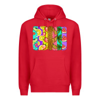 Red summer brushstroke Premium Hoodie - Jasminsmagicworld