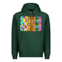 Sports Green summer brushstroke Premium Hoodie - Jasminsmagicworld