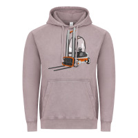 Vintage Zinc Forklift Vintage Hoodie - LillyAllenDesigns