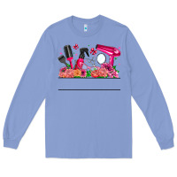 Colony Blue Hair Stylist Your Textt Long Sleeve Tee - CowhideDigitalArt