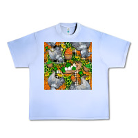 Grape Ice St. Patricks Chicken With Cupcake Leopard Urban Heavy Tee - FaDigitalArtStudio