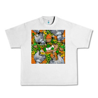 Lunar Rock St. Patricks Chicken With Cupcake Leopard Urban Heavy Tee - FaDigitalArtStudio