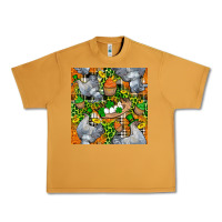 Peanut Butter St. Patricks Chicken With Cupcake Leopard Urban Heavy Tee - FaDigitalArtStudio