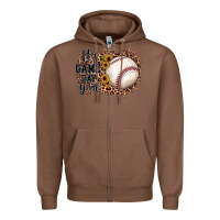 Chestnut it's game day y'all baseball Zipper Hoodie - JahusDesignShop