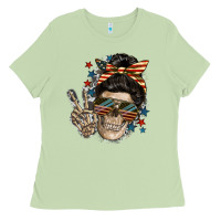 Matcha American Mother skull Mother's Day Ladies Tee - FaDigitalArtStudio