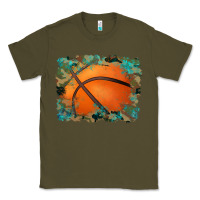 Army Green sports basketball background Classic Tee - Artiststas