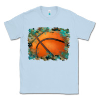 Dusty Blue sports basketball background Classic Tee - Artiststas