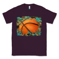 Plum sports basketball background Classic Tee - Artiststas