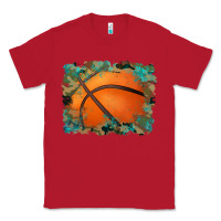 Red sports basketball background Classic Tee - Artiststas