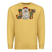 Antique Gold pomeranian christmas joy Premium Sweatshirt - RanaPortraitStore