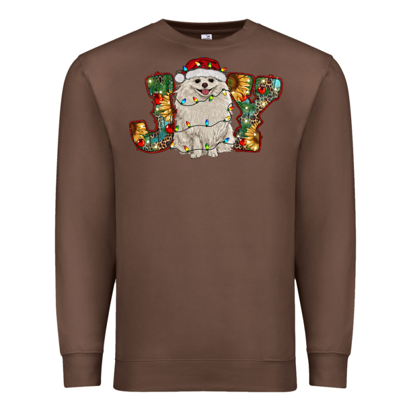 Pomeranian Christmas Joy Premium Sweatshirt by RanaPortraitStore | Teevron