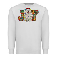 Dove Grey pomeranian christmas joy Premium Sweatshirt - RanaPortraitStore