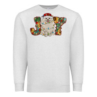 Oatmeal Heather pomeranian christmas joy Premium Sweatshirt - RanaPortraitStore