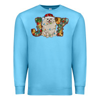 Ocean Blue pomeranian christmas joy Premium Sweatshirt - RanaPortraitStore