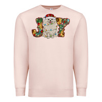 Pale Pink pomeranian christmas joy Premium Sweatshirt - RanaPortraitStore