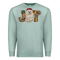 Seafoam pomeranian christmas joy Premium Sweatshirt - RanaPortraitStore