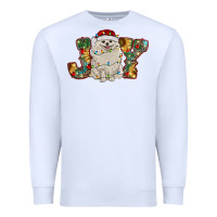 White pomeranian christmas joy Premium Sweatshirt - RanaPortraitStore