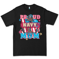 Black Proud navy Mom Mother's Day Premium Tee - FaDigitalArtStudio