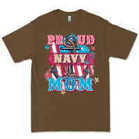 Cacao Proud navy Mom Mother's Day Premium Tee - FaDigitalArtStudio