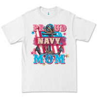 White Proud navy Mom Mother's Day Premium Tee - FaDigitalArtStudio