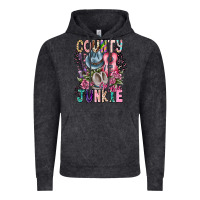 Vintage Black country music junkie Vintage Hoodie - CowhideDigitalArt