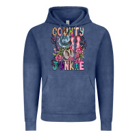 Vintage Denim country music junkie Vintage Hoodie - CowhideDigitalArt