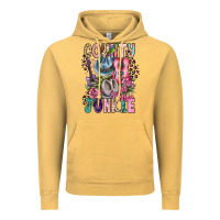 Vintage Mustard country music junkie Vintage Hoodie - CowhideDigitalArt