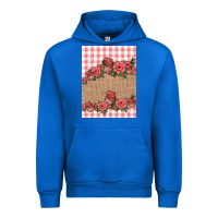 Cobalt valentines day burlap background Urban Hoodie - Jasminsmagicworld