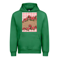 Emerald valentines day burlap background Urban Hoodie - Jasminsmagicworld