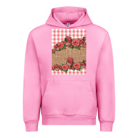 Fuchsia Pink valentines day burlap background Urban Hoodie - Jasminsmagicworld