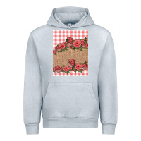 Heather Grey valentines day burlap background Urban Hoodie - Jasminsmagicworld