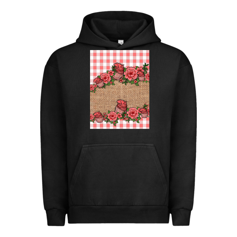 Valentines Day Burlap Background Urban Hoodie by Jasminsmagicworld | Teevron