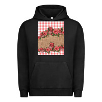 Pigment Black valentines day burlap background Urban Hoodie - Jasminsmagicworld