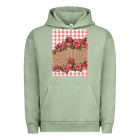 Pigment Oil Green valentines day burlap background Urban Hoodie - Jasminsmagicworld