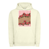 Pigment Pistachio valentines day burlap background Urban Hoodie - Jasminsmagicworld