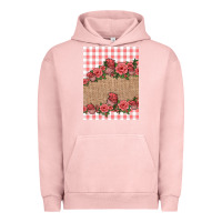 Pigment Salmon valentines day burlap background Urban Hoodie - Jasminsmagicworld