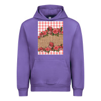 Tulip valentines day burlap background Urban Hoodie - Jasminsmagicworld