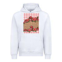White valentines day burlap background Urban Hoodie - Jasminsmagicworld