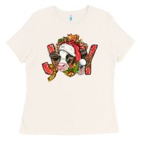 Bone joy christmas with cow bbs Ladies Tee - BundleAndBundleShop