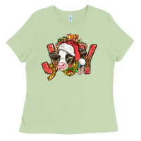 Matcha joy christmas with cow bbs Ladies Tee - BundleAndBundleShop