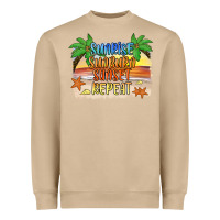 Mushroom sunrise sunburn sunset repeat2 Heavyweight Sweatshirt - JahusDesignShop