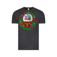 Vintage Black snow globe christmas ornament Vintage Tee - BundleAndBundleShop